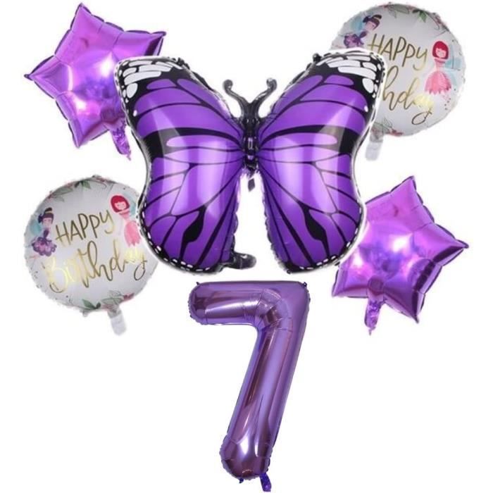Anniversaire Papillon 7 Ans, Ballons Papillon, Décoration De