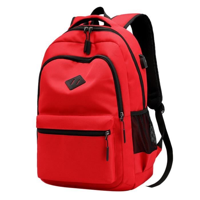 Sac à dos avec chargeur Usb pour adolescents, sacoche de grande capacité pour écoliers, garçons