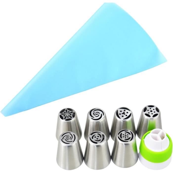 Douilles à Glaçage DUORUI - Lot De 3 En Inox - Pour Décoration Gâteaux Et Cupcakes