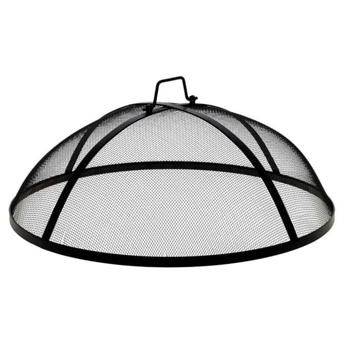 Pare-feu - ESPRIT BARBECUE - Compatible avec braseros 60 cm - Métal - Gris - 21.5 cm de hauteur