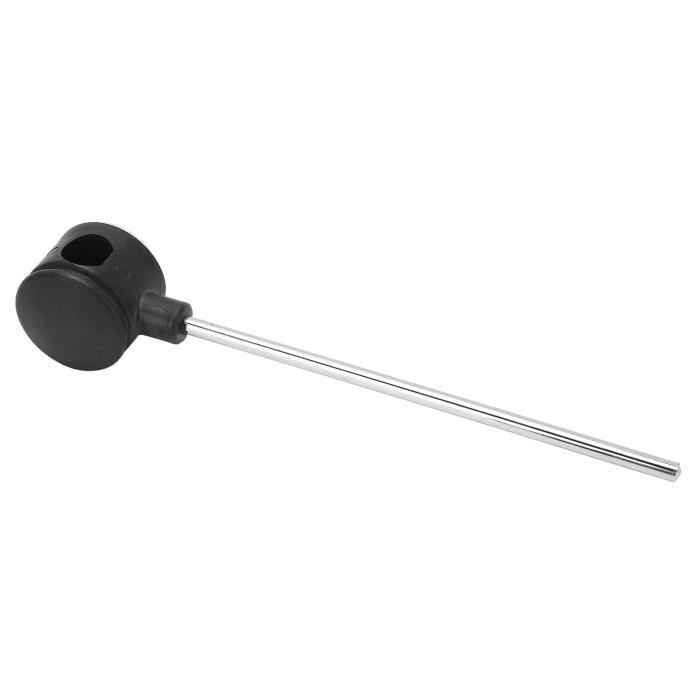 Pédale De Batterie Simple - Alliage Aluminium, Entraînement à Chaîne, Tête Marteau En Feutre Réglable - Pour Batteur Débutant Ou Confirmé