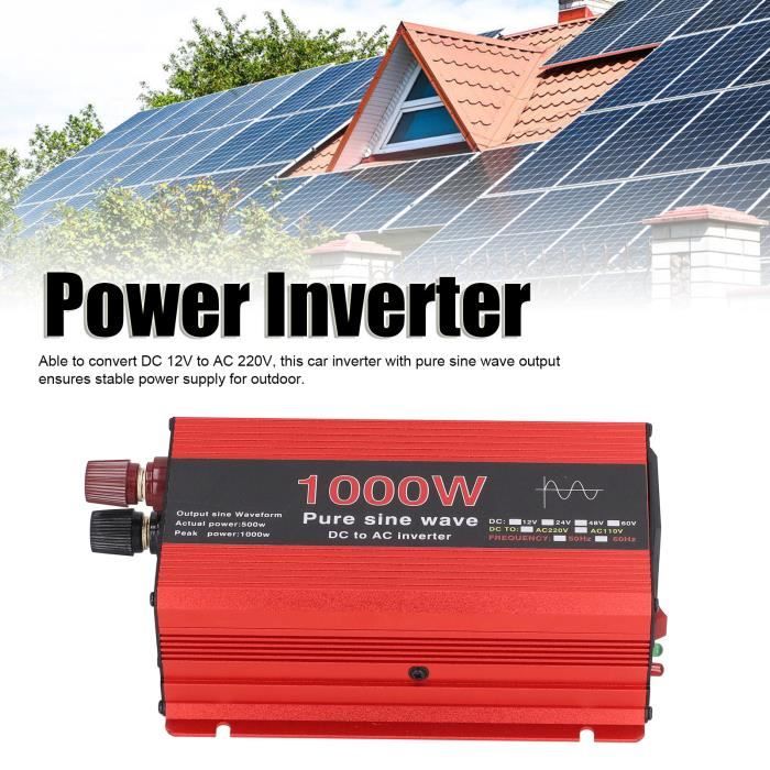 Onduleur Pur Sinus 12V 600W Mercury - Neuf Sous Emballage - Pour Camping-car, Van, Bateau