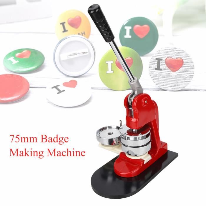 YOSOO Machine à fabriquer des boutons DIY Presse d'insigne avec Kit d'alimentation détachable