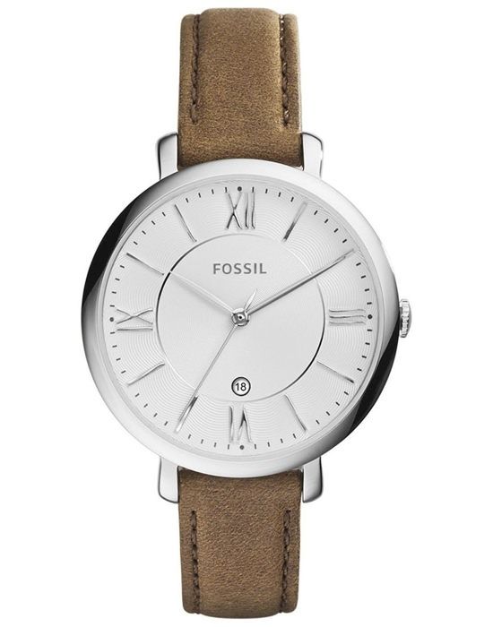 Montre femme FOSSIL Jacqueline, taille de boîtier 36 mm, mouvement à quartz, bracelet en cuir