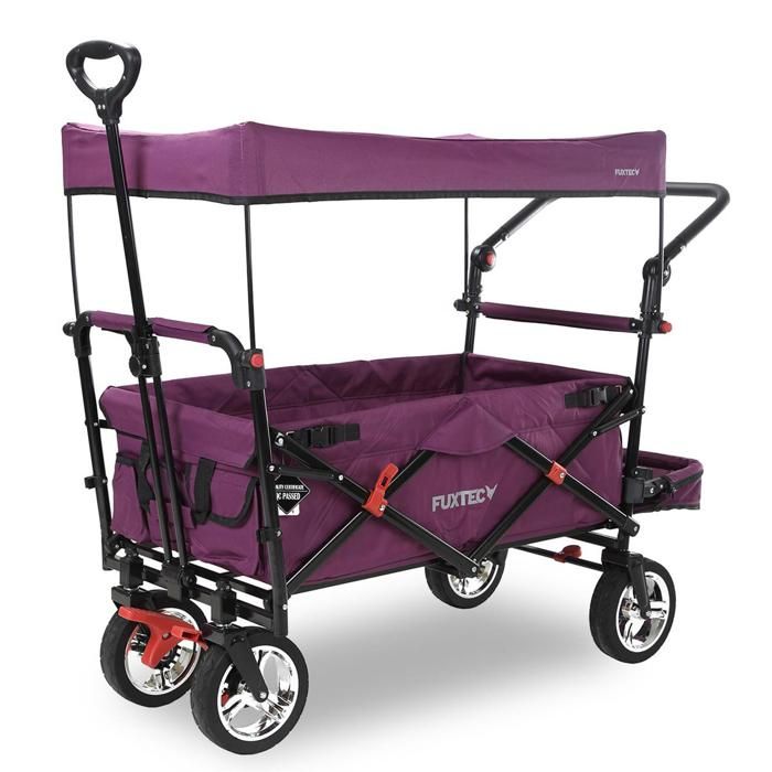 Chariot de transport - FUXTEC Smart Cruiser - Pourpre - pliable charge 75 kg