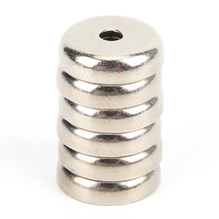 2 Aimants Puissants Néodyme Avec Tige Filetée M10 - Diamètre 40mm - Neufs - N52