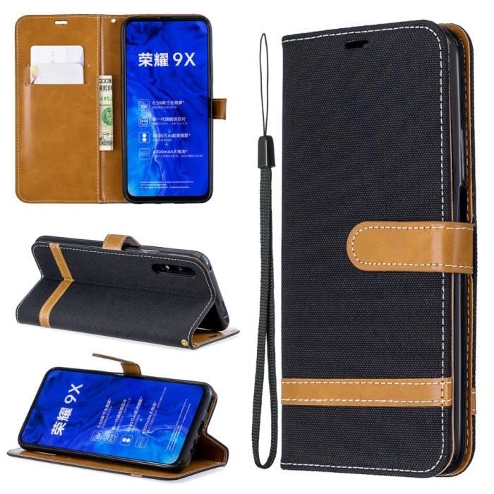 Étui Portefeuille Pour Huawei Honor 9x Lite - Blanc Cuir Artificiel, Neuf K-S-Trade