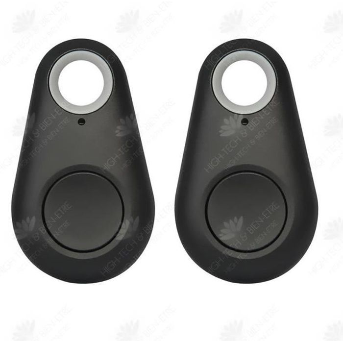 HTBE® Lot de 2 selfies intelligents multifonctions anti-perte, traqueur Bluetooth, recherche de clé de portefeuille, dispositif