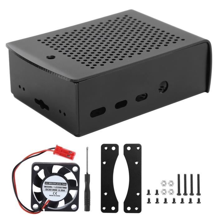 Boîtier en aluminium avec ventilateur pour Pi 4/3 pour