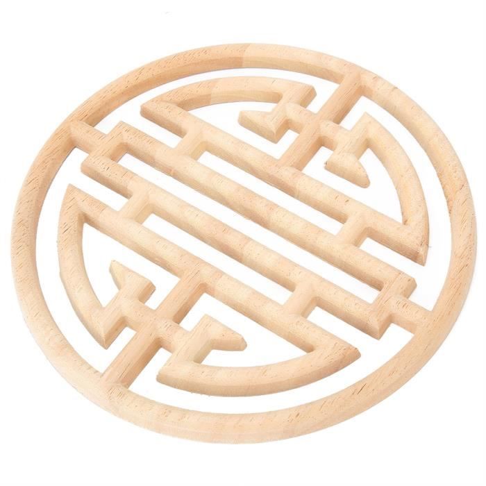 Applique d'angle en bois - VBESTLIFE - 4 pièces - Sculptée - Classique