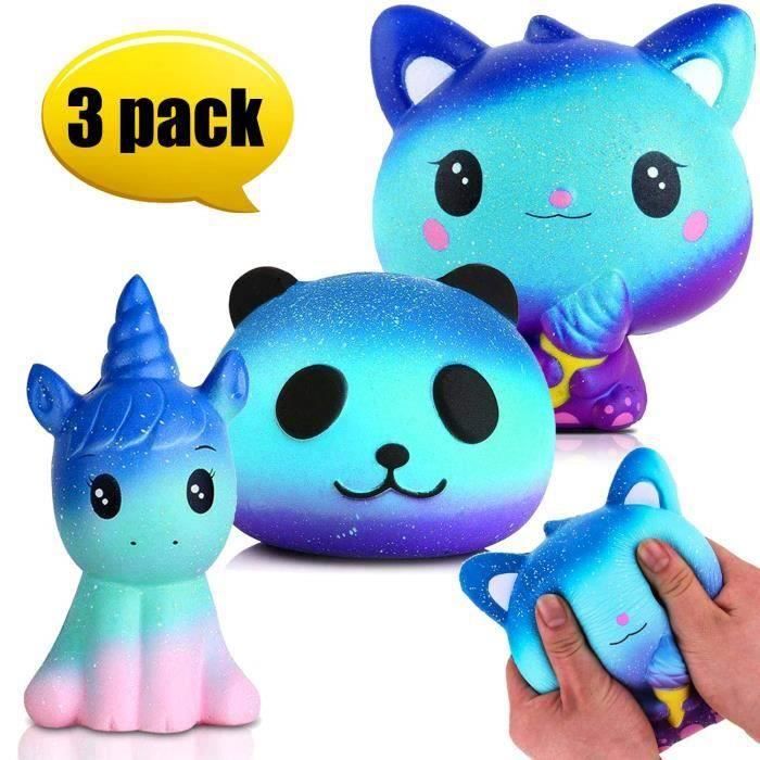Jouet Anti-Stress Chat Squishy Super Doux, Jouet Sensoriel Fidget Chaton pour Anxiété et Relaxation, Déco de Bureau Mignonne, Cadeau pour Amoureux des Chats, Version Couronne 3.54x2.36 Po