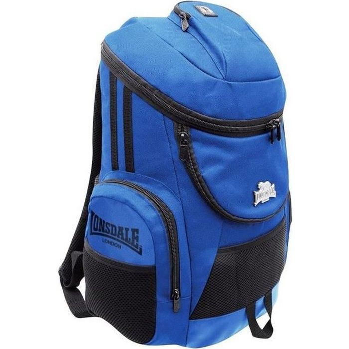 Sac à Dos - Lonsdale - Bleu Royal - Bandoulières réglables - 8 Poches - Mixte Sac à Dos - Lonsdale - Bleu Royal - Bandoulières réglables - 8 Poches - Mixte