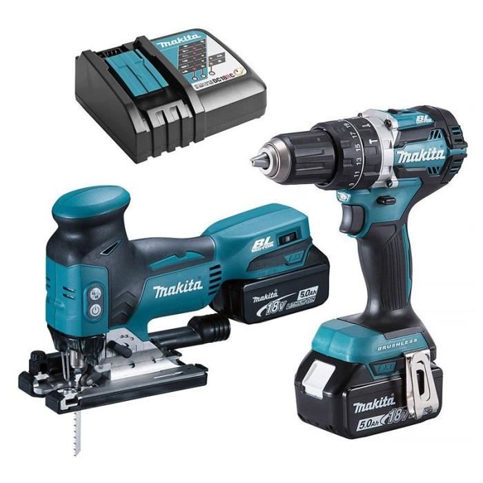 Pack 2 outils MAKITA DLX2355TJ 18V Li Ion 2x5Ah