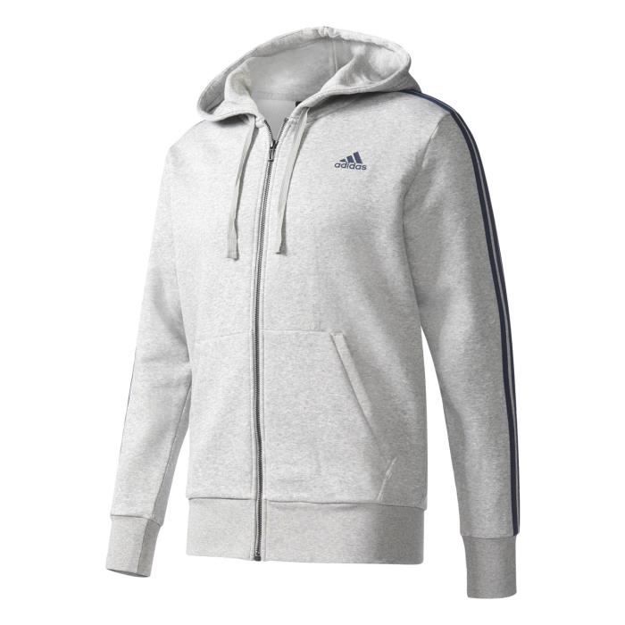 sweat adidas gris et blanc