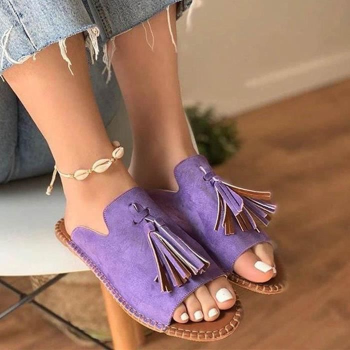chaussures à franges femme