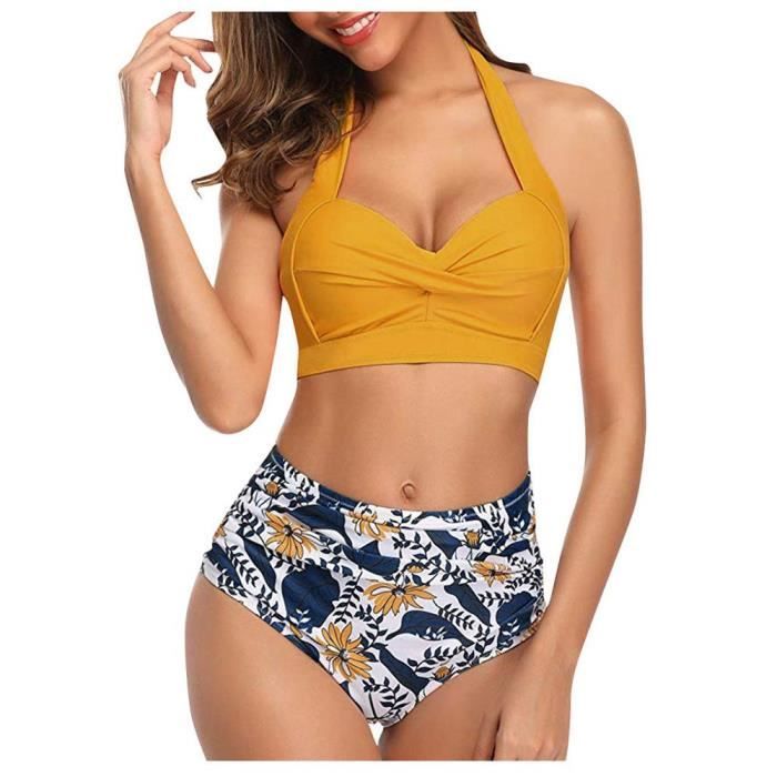 MAILLOT DE BAIN Maillot de bain Vintage taille haute soutien