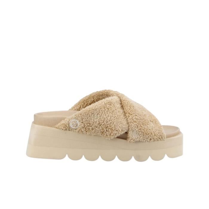 Sandales femme No Name July slap teddy - latte - 38 Sandales femme No Name July slap teddy - latte - 38