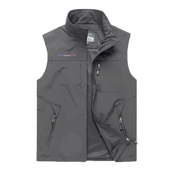 Gilet de pêche pour Hommes, Gilet de Photographie de pêche à la Mouche en Plein air
