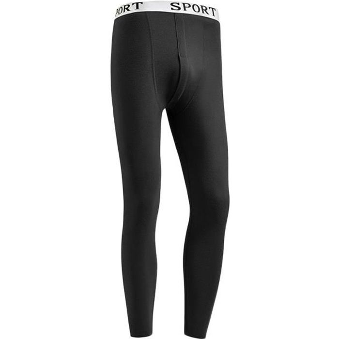 Homme Thermique Caleçon Long Hiver Chaude Couche de Base Ultra Doux  Leggings pour l'hiver Froid Tous Les Jours Porter  2XL-4XL(Color:Black,Size:XXL) : : Mode