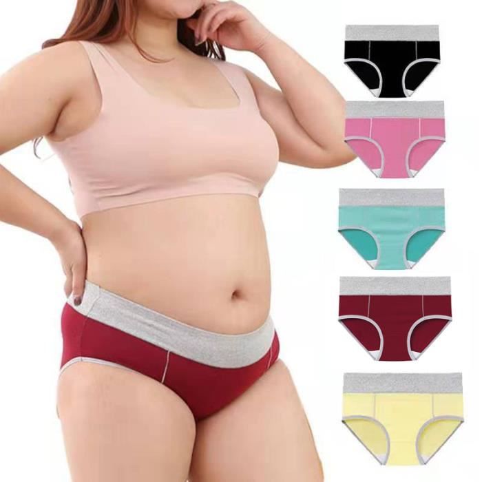 Culottes Femme Coton Taille Haute FINETOO - 95% Coton, Confortables, Sans Remontée - Tailles S à XXL