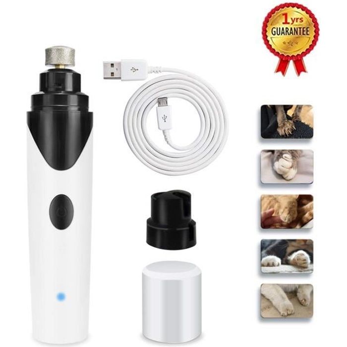 Meilleurs prix pour Lime à Ongle Chien Tondeuse à Ongles indolore à Faible Bruit de Charge USB Portable Puissant toilettage des Pattes pour Les Chiens d