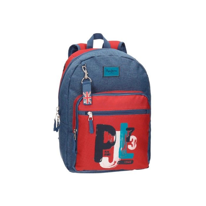 Sac à dos James Pepe Jeans ref ser41455 Rouge-bleu