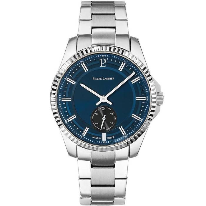 Quartz Homme METROPOLITAIN Argenté Cadran Soleillé Bleu Bracelet Acier Argenté 20M Quartz Homme METROPOLITAIN Argenté Cadran Soleillé Bleu Bracelet Acier Argenté 20M