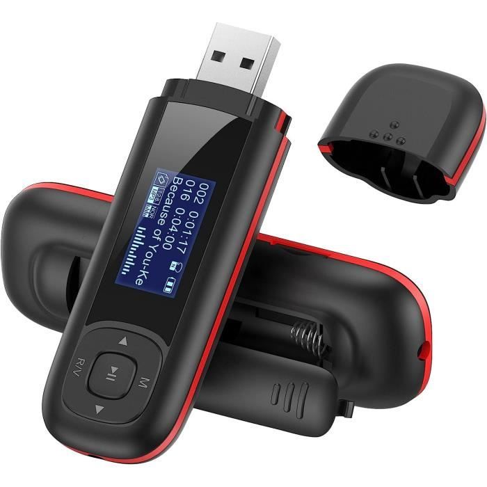 Lecteur MP3 Sport AGPTEK Bluetooth 5.0 avec Clip 32Go HiFi Baladeur  Musique, Radio FM/Podomètre, Orange - Cdiscount TV Son Photo