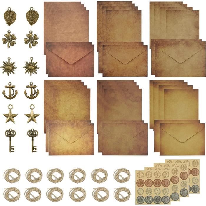 TANCUDER 24 PCS Papier à Lettre Noël Papier à Lettre Vintage Et