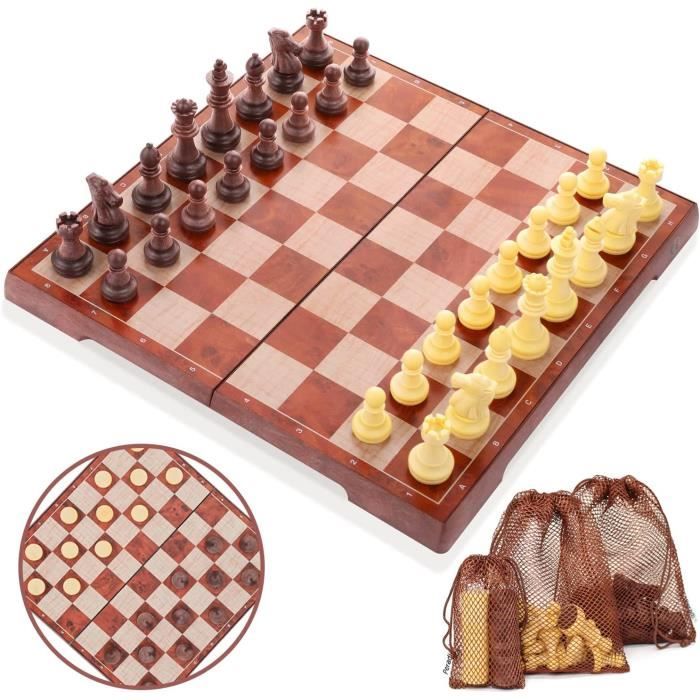 Jeu 2-en-1 Échecs Et Dames Legami - Bois Certifié FSC