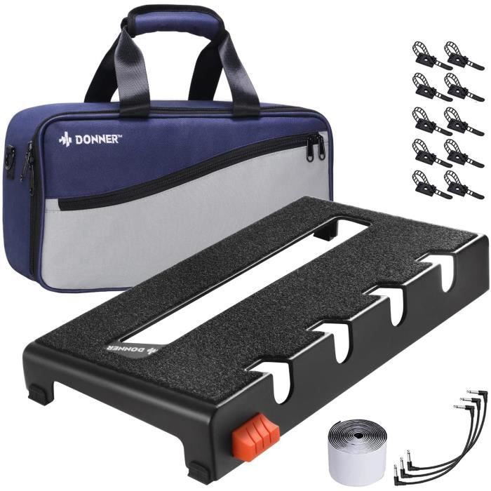 Donner DBS100 Pedalboard Guitare Pédalier Guitare Portatif 36,7 x 19,1