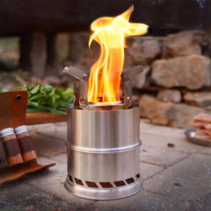 Mini Poêle à Bois Portable Pliable - Four De Camping Chauffage Extérieur Pour Tente Et Plein Air