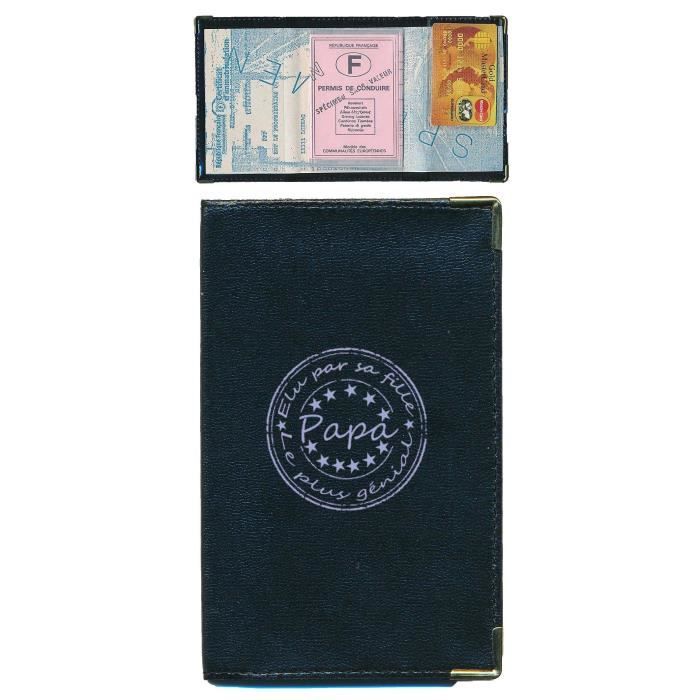 Pochette Etui Porte Carte Grise Voiture course F1 personnalise avec un prenom
