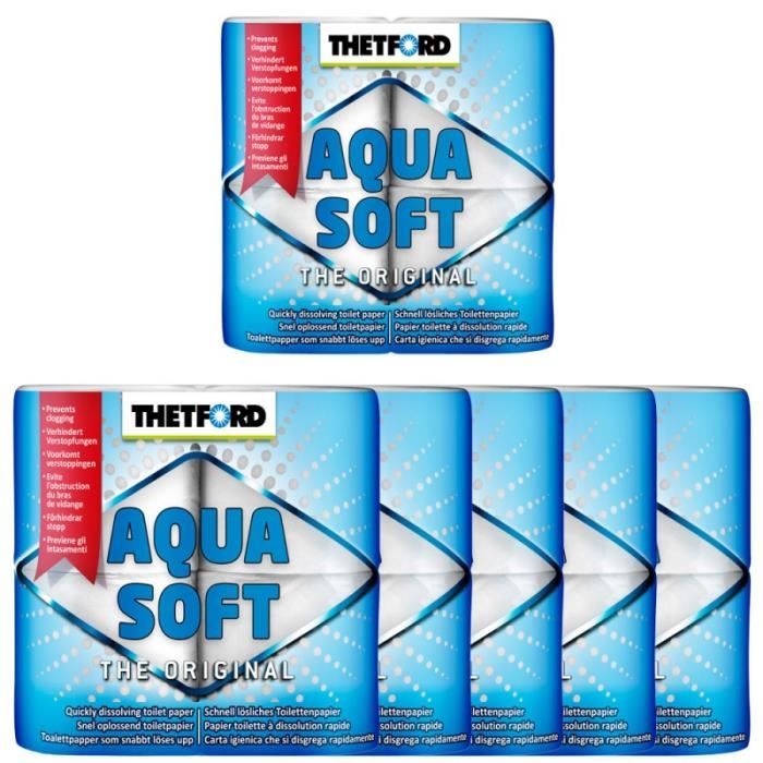 THETFORD lot 6x Aqua Soft papier toilette toilettes chimiques wc portable