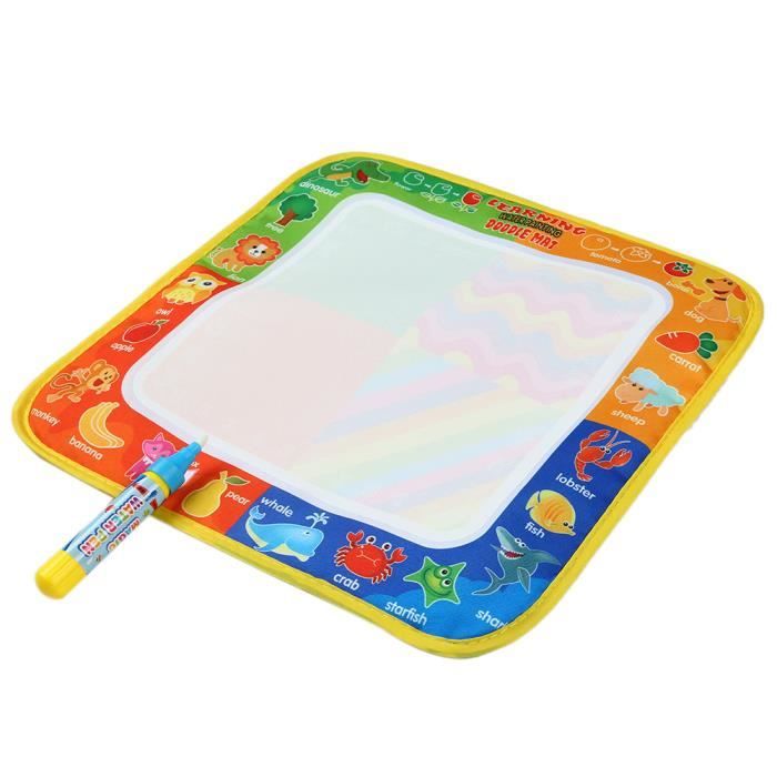 Tapis En Tissu Eau Dessin Peinture L Ecriture Passe Partout Non Toxique Doodle Avec Stylo Magique Pour Bebe Enfants Cadeau Cdiscount Jeux Jouets