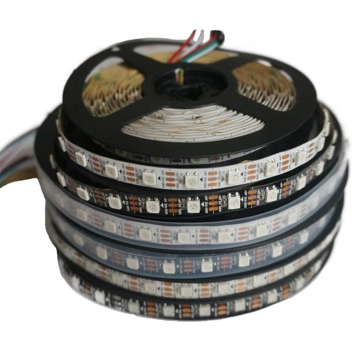 Bande LED intelligente WS2812B 5050 RGBIC, DC5V, flexible, Tuya WIFI, lumière LED néon RGB, effet de poursuite, contrôle par application pour Alexa Google 39 Bande LED intelligente WS2812B 5050 RGBIC, DC5V, flexible, Tuya WIFI, lumière LED néon RGB, effet de poursuite, contrôle par application pour Alexa Google 39