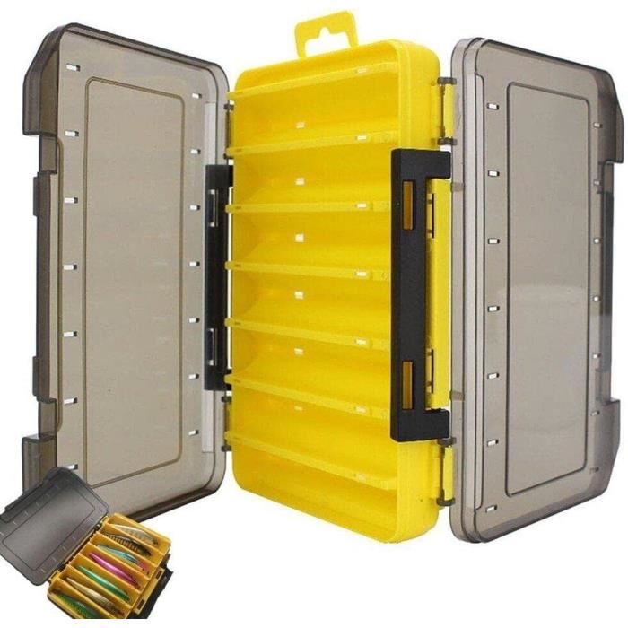 Boîte à Matériel De Pêche étanche Double Face, étui De Rangement Pour Hameçons, Leurres Et Appâts De Pêche, Mini Boîte D'accessoires De Pêche Portables