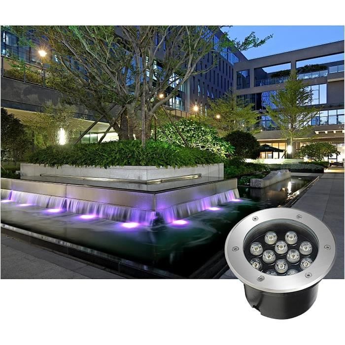 Spot LED Encastrable Extérieur IP68 - 3W Acier Inoxydable 304 - Pour Piscine, Terrasse, Jardin
