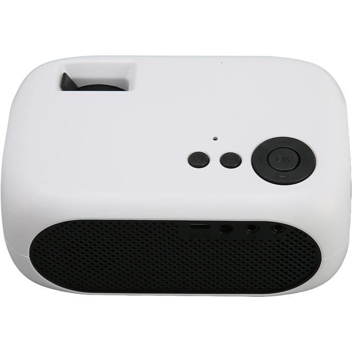 Projecteur Vidéo WiFi Denash - Rotation 240°, Faible Bruit 25 DB - Ports Multimédias Et Haut-parleurs Intégrés - Pour Cinéma Maison - 5