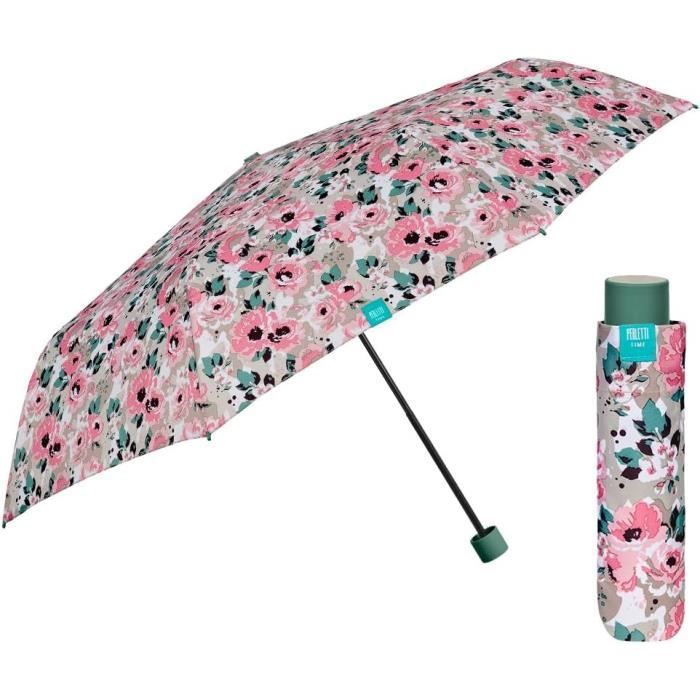 Gotta Ombrello Lungo Da Donna Automatico Antivento Con Motivi Rosa - Apertura Facilitata, 90 Cm, Colore Rosa