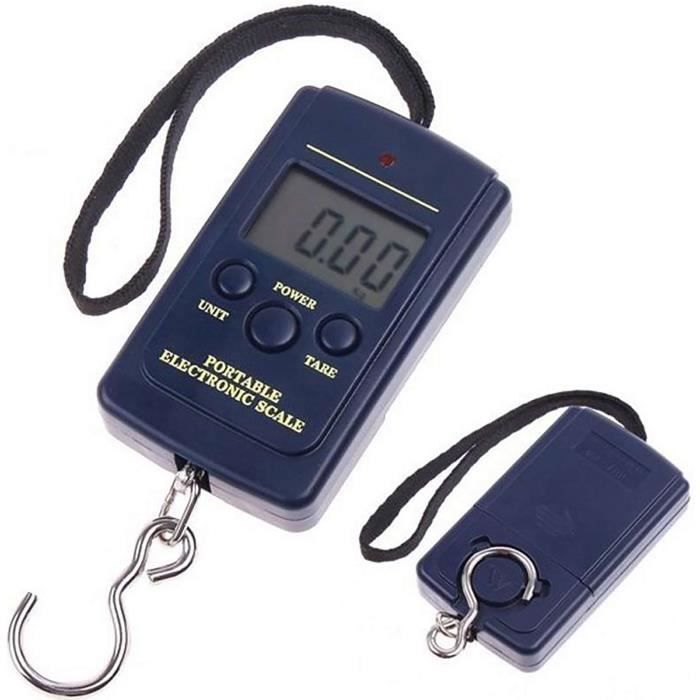 LCD BALANCE PESON ELECTRONIQUE DYNAMOMETRE 40KG X 10G
