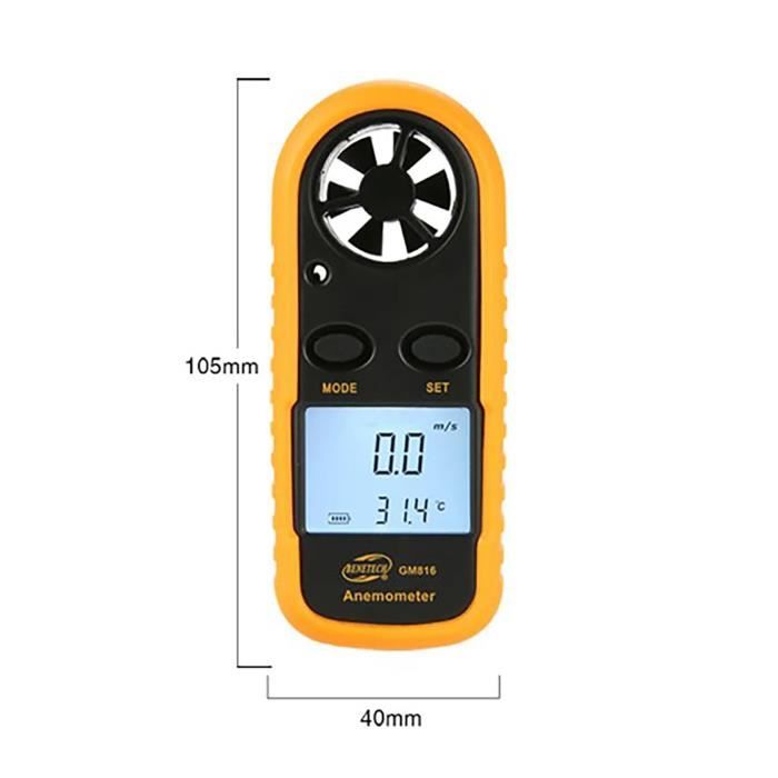 Anémomètre Numérique Bluetooth Anémomètre Numérique YF-866B - Bluetooth Smartphone - Mesure Vent Température Anemometre Portable Anémomètre Numérique Bluetooth Anémomètre Numérique YF-866B - Bluetooth Smartphone - Mesure Vent Température Anemometre Portable