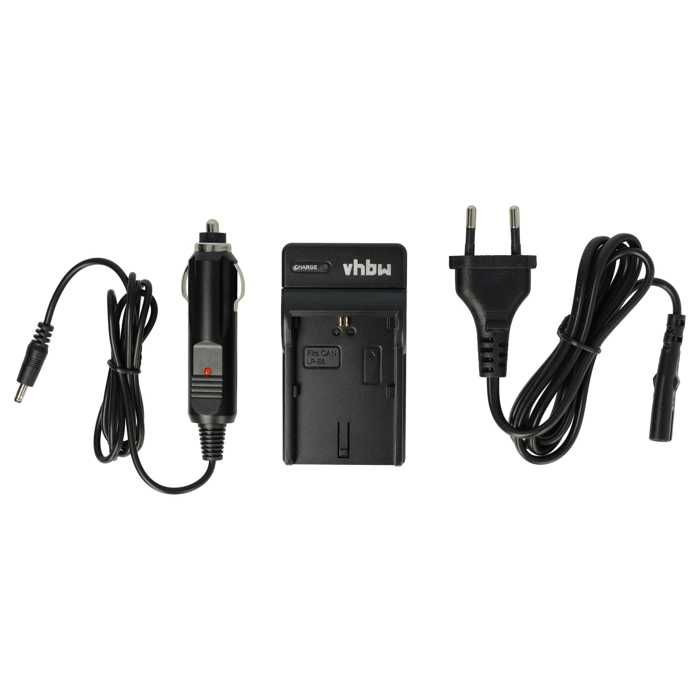 Vhbw Chargeur de batterie compatible avec Canon EOS 6D Mark II, 70D, 7D, 7D Mark II, 90D, R, R5, R6 batterie appareil photo digital,