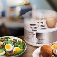 Duronic EB35 Cuiseur à œufs – de 1 à 7 œufs – Thermostat et minuteur pour œufs durs / mollets / à la coque - verre doseur et perceur-1