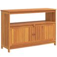 vidaXL Table console de jardin 110x35x75 cm bois massif d'acacia 319697-1