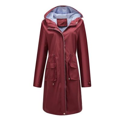 Générique 2024 Veste Femme Coupe Vent Femme Impermeable Veste Imperméable Femmes Impermeable Vêtements De Pluie Femmes Manteau Long Vestes Extérieur Blazer