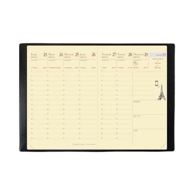 Agenda Semainier Quo Vadis Randonnée - Format 9x12,5 Cm - Décembre 2025 à Décembre 2026 - Couverture Amovible, Papier Clairefontaine