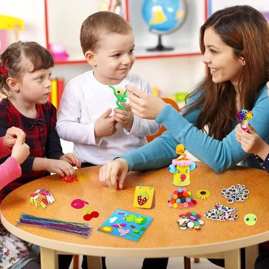 Kit De Bricolage Purpledi – 3600+ Pièces Créatives, Pompons, Plumes, Perles, Yeux, Activités Manuelles Pour Enfants