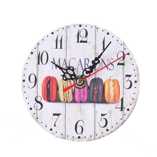 Rose amagogo Horloge De Table De Style Européen Vintage Life Vie Simple Horloge en Bois Home Decor 3 Couleurs Disponibles 