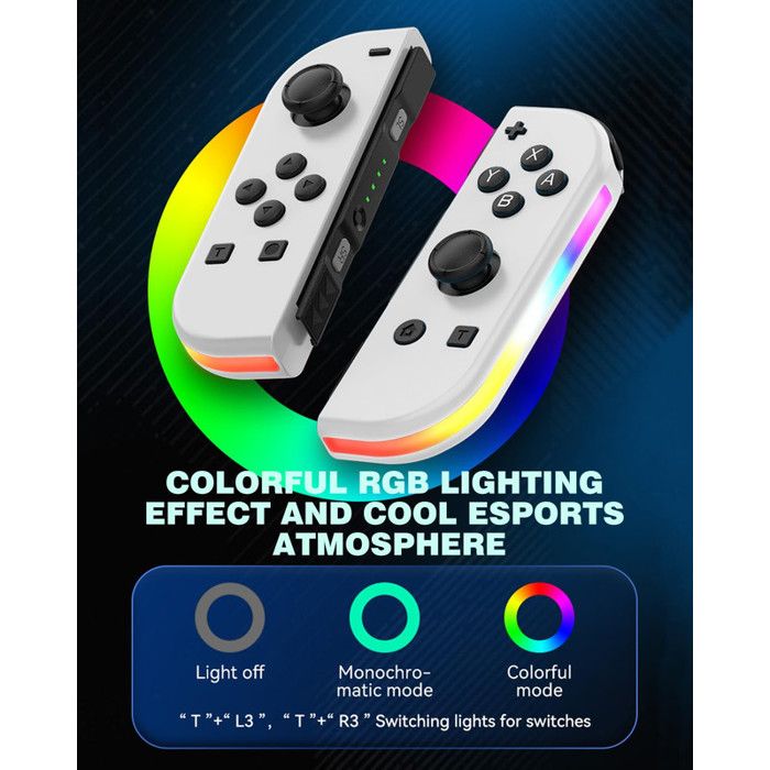 2€ Sur Manette De Jeu Sans Fil Bluetooth Manette De Jeu Joy Con Poignee Joypad Pour Nintendo Switch Pro Rouge